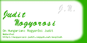 judit mogyorosi business card
